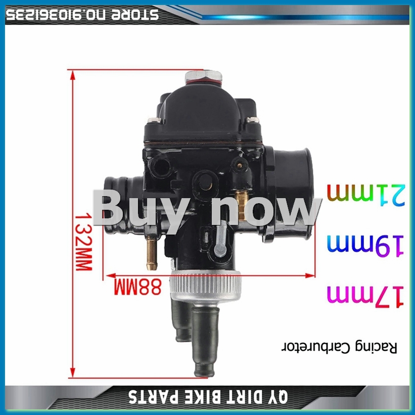 Motorcycle Carburetor - Carburador de motocicleta PHBG 21MM AD