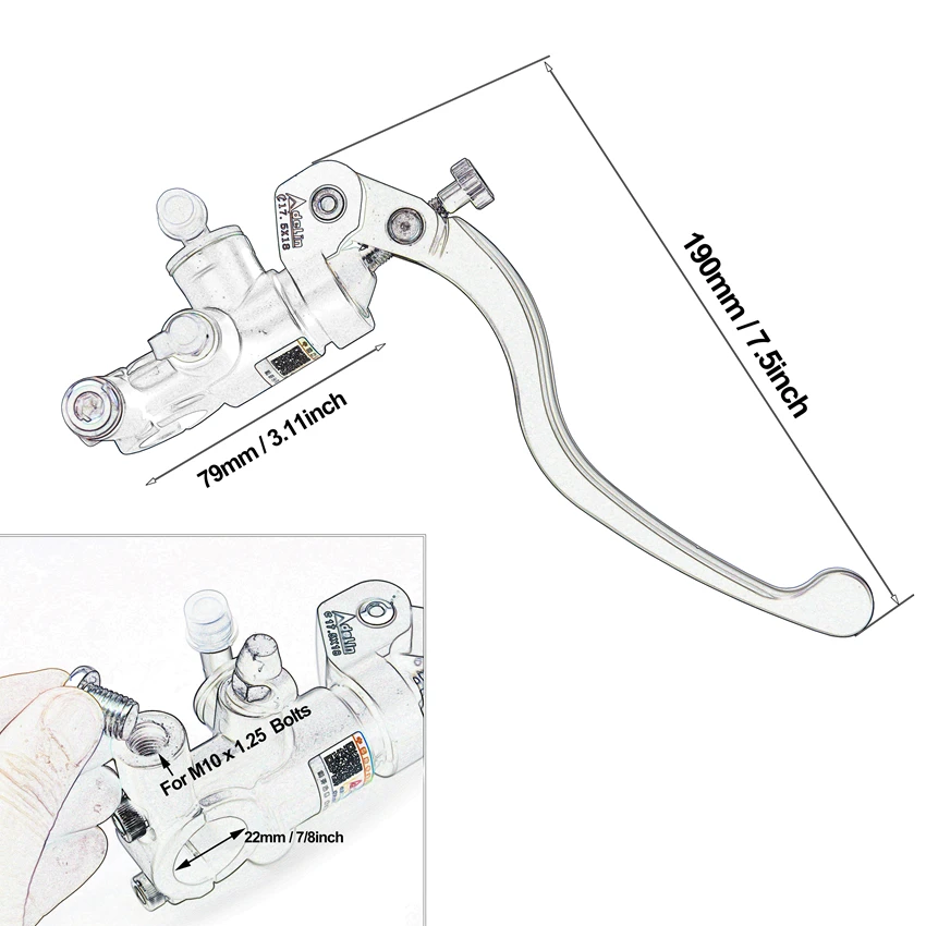 Palanca de freno y embrague Ad - Motorcycle Piston reseña y precio